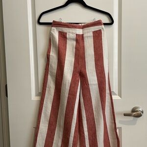 Madewell Striped Wide-Leg Pants